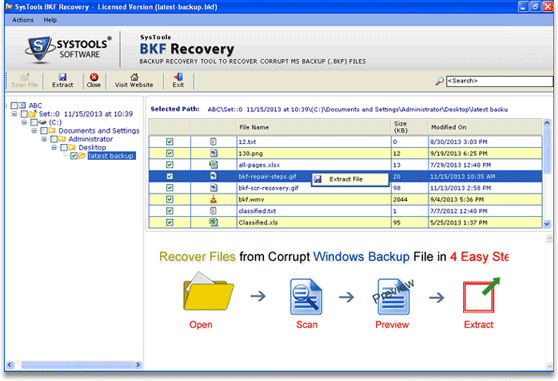 right way to repair bkf file, bkf error 24159, resolve bkf error, open corrupted bkf file, bkf repair tool, extract bkf database, recover corrupt bkf files, recovery of bkf files, free tool to repair corrupt bkf files