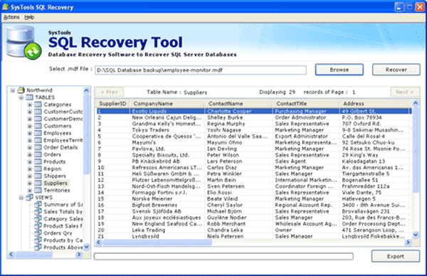 Recover Deleted File in SQL Server 5.5 screenshot